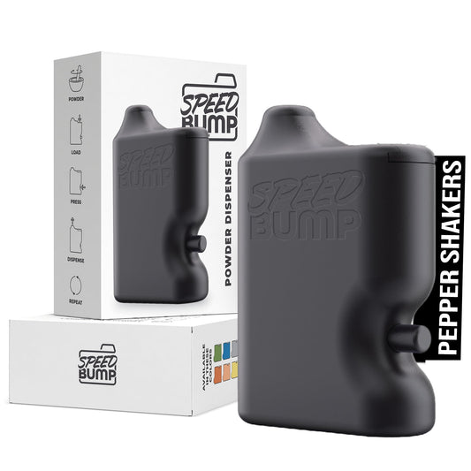 Portable Pepper Shaker (Black) - Versatile Seasoning Set, Multi Functional Salt Dispenser Spice Shakers for Easy Use - Convenient & Durable Plastic Salt and Pepper Dispenser for Fine Spices