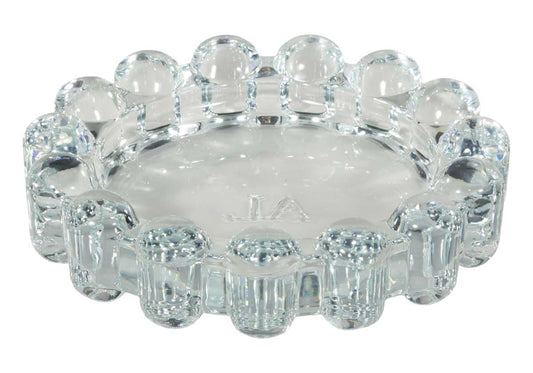 Alice Lane Original Bubble Candle Dish Large – Chic Clear Glass Candle Dish for Home Decor – Decorative Modern Candle Holder for Small Candles & Diffusers