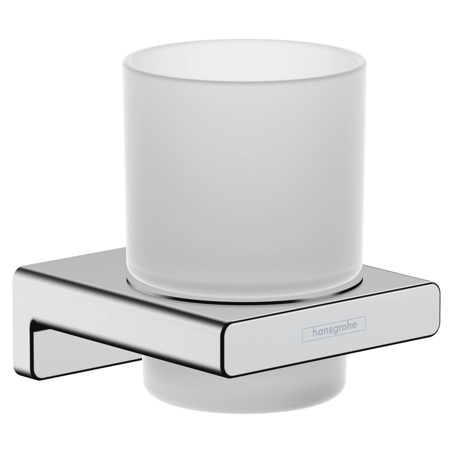 hansgrohe AddStoris Toothbrush Tumbler in Chrome 4-inch Accessories in Chrome, 41749000