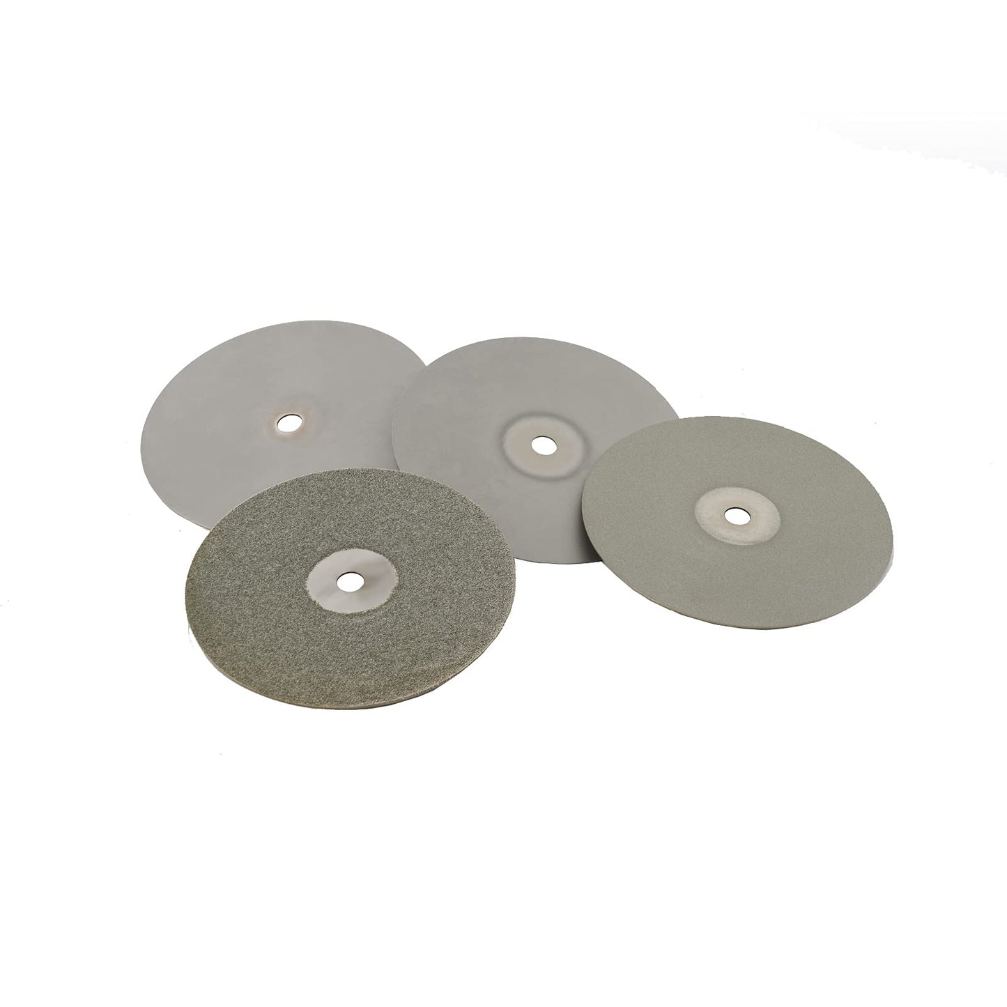 DZQ 4PCS Diamond Flat Lap Wheel Disc 6" x 1/2" Arbor Hole Abrasive Grit 80 120 240 320 for Cutting or Sanding Stone and Glass