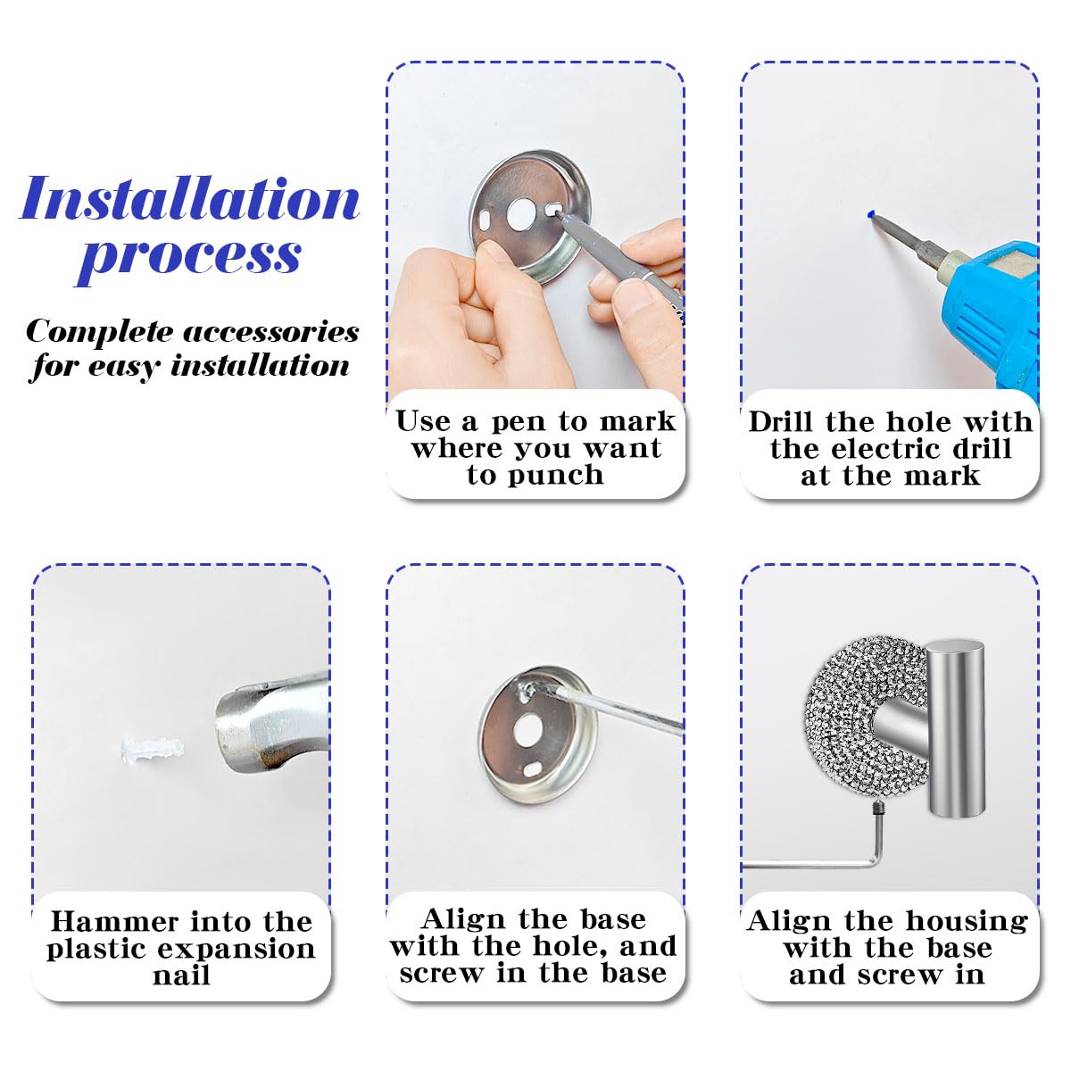 Mifoneix 2 Pack Shine Bathroom Towel Hooks Wall Mount Glitter Hooks Sparkle Silver Towel Racks Coat Hooks, Heavy Duty Robe Hook Holder for Home Living Room Office Hotel