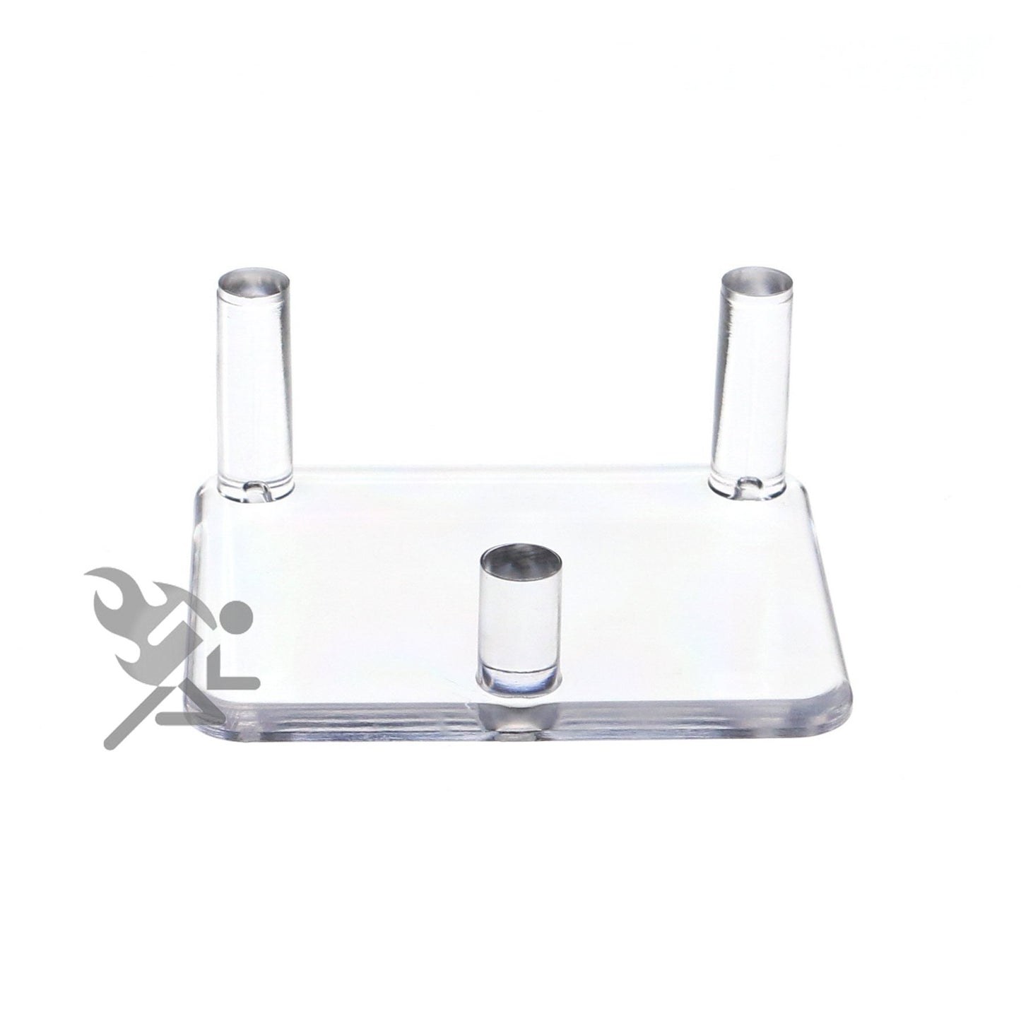 OnFireGuy 2.5" Medium Three-Peg Acrylic Display Stand for Fossils, Minerals, Rocks, and Geodes NG200 (Qty 1)