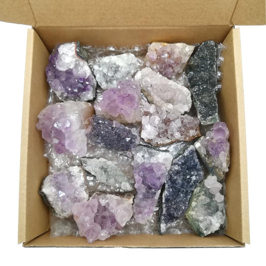 XMHOME Raw Amethyst Clusters Bulk Natural Amethyst Geode 1.1Lbs Gemstones and Crystals Stone Specimen for Tumbling Witchcraft