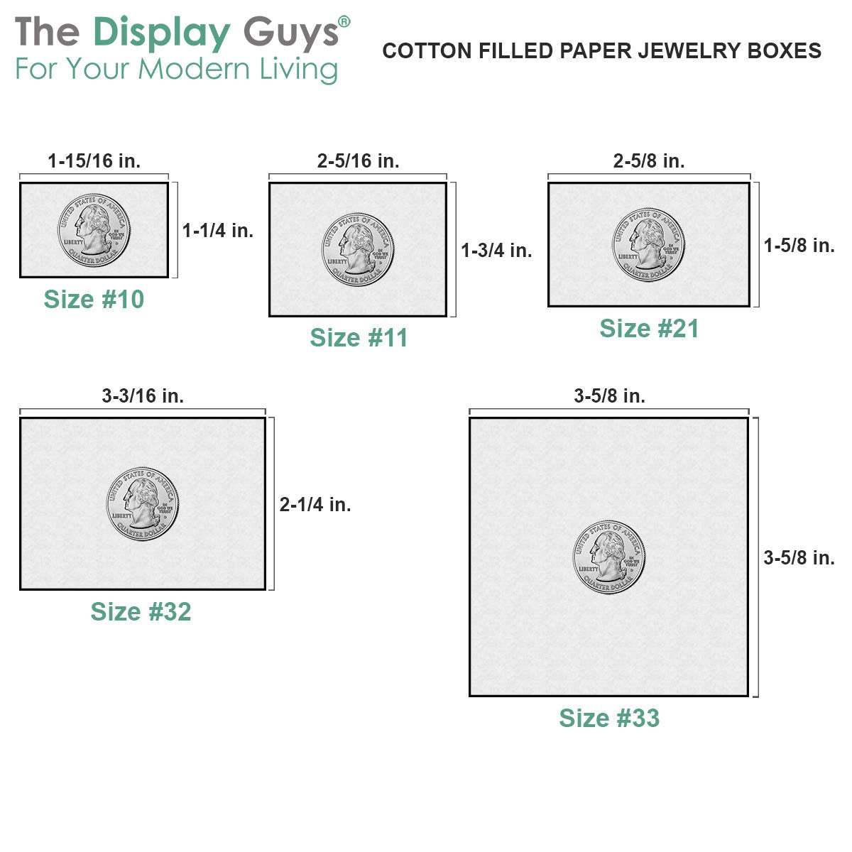 The Display Guys - 25-pack #21 Cotton Filled Cardboard Kraft Paper Jewelry Boxes Gift Cases - Light Lavender (2.6" x 1.6" x 1.0")
