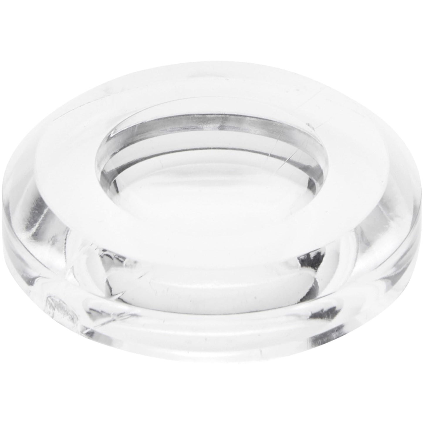 Plymor Clear Acrylic Round Display Base with Indented Circle to Hold Egg, Marble, Ball or Sphere, 2" W x 2" D x 0.5" H (1.1875" Circle)