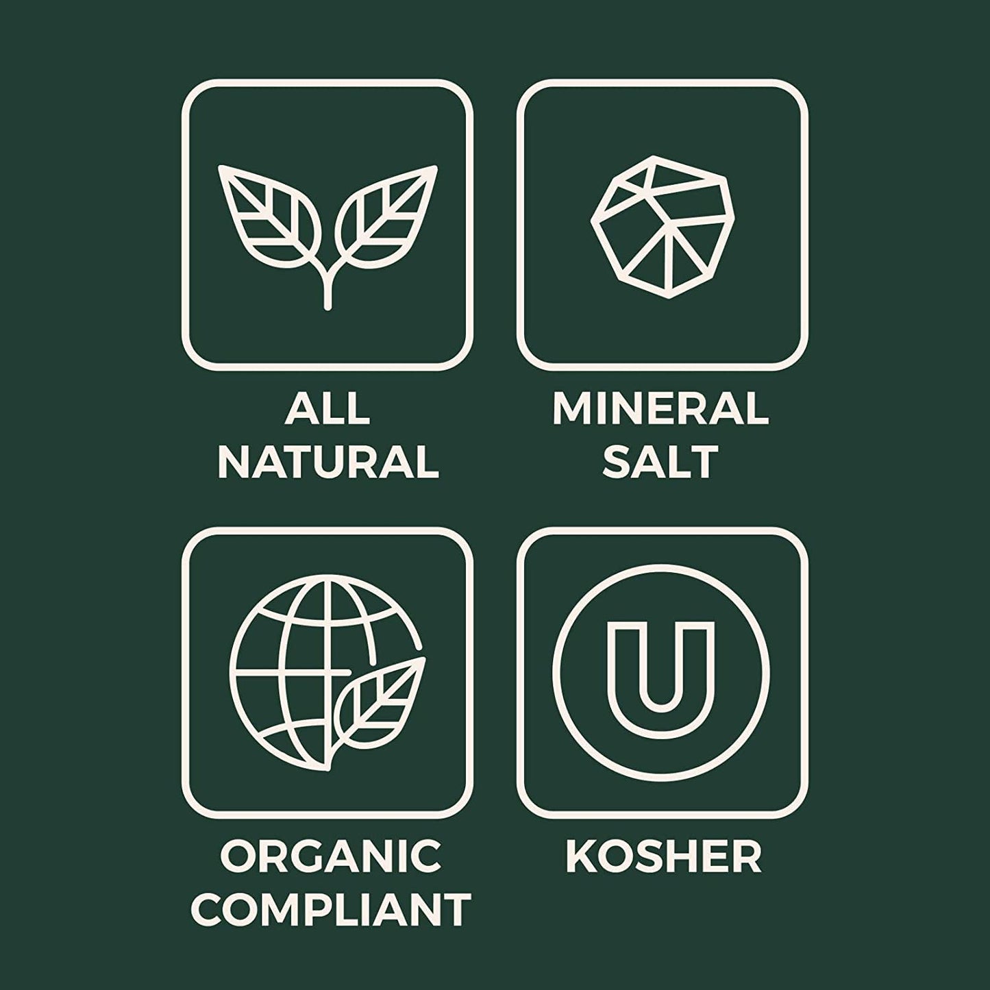 Himalayan Pink Salt for Grinder Refills - Organic, Unrefined, Kosher - Coarse Grain - 7oz Pouch