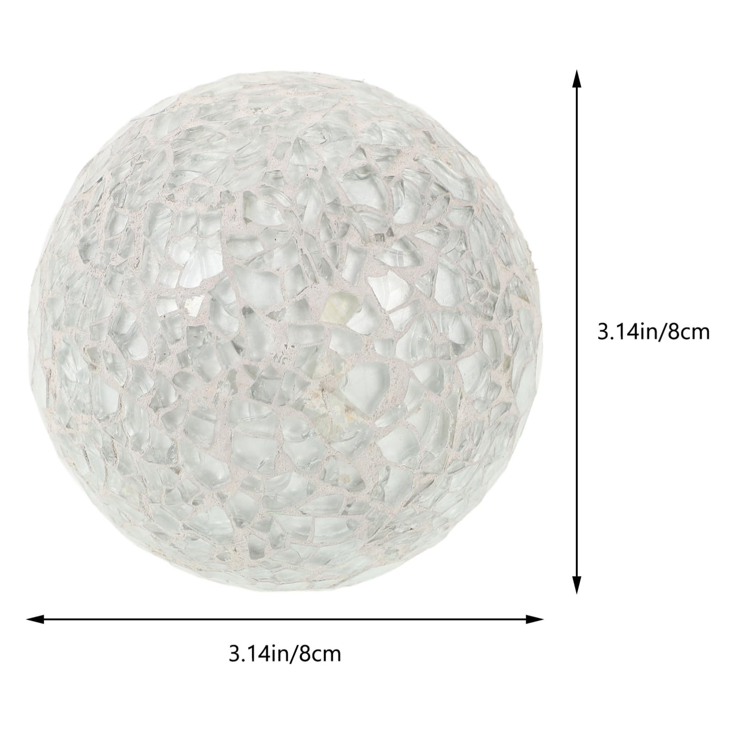 Alipis Decorative Balls 3.14 Inch Sphere Ornaments Set of 3 Lightweight Foam Tabletop Decor for Home Wedding Party Centerpieces Indoor Outdoor Display
