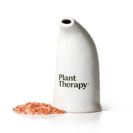 Plant Therapy Pink Himalayan Salt Inhaler w/Pink Himalayan Crystal Salt, Supports a Healthy Respiratory System