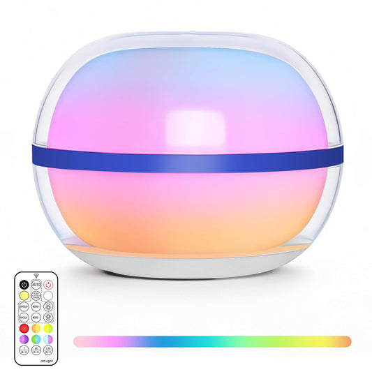LOFTEK LED Ball Light, 3.5-inch Magnetic Rechargeable Globe Lights, Color-Changing Ball Lamp with Remote, Waterproof Orb Light, Hanging Sphere Night Light for Home Bedroom Shower, Birthday Gift, Blue