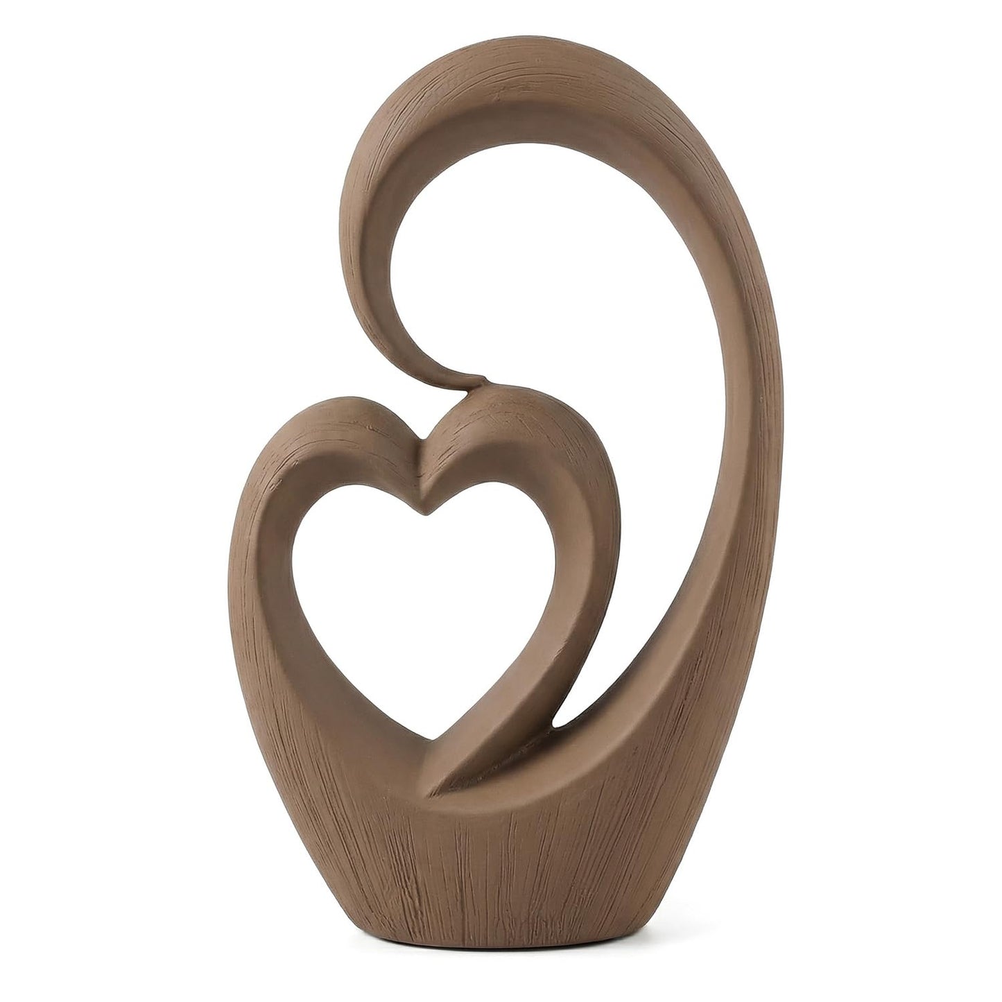 Dneuoir Ceramic Statue Home Decor Aesthetic Abstract Brushed Finish Sculpture Modern Decorative Statues for Living Room Bedroom Bookshelf Table Centerpiece Office