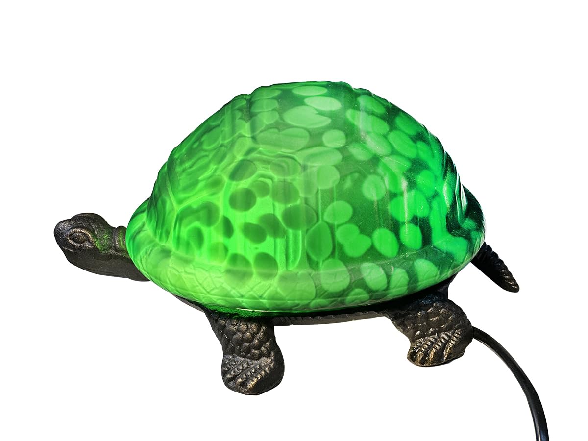 HUIMEIJU Tiffany Glass Turtle Table lamp,bedrrom Night Light.HMJ80015