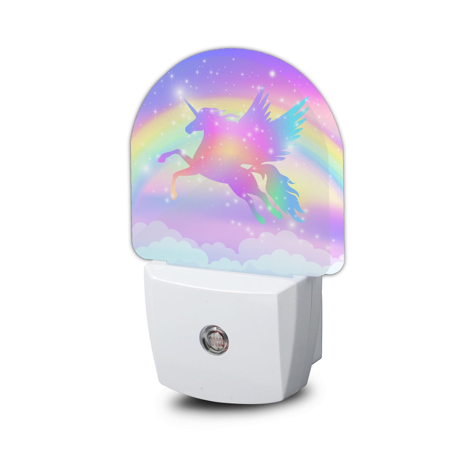 ZTHLL Unicorn Night Light, Rainbow Nightlight Plug into Wall with Dusk to Dawn Sensor, LED Lamp Energy Saving Lights for Girls,Lamp for Bedroom Bathroom Hallway