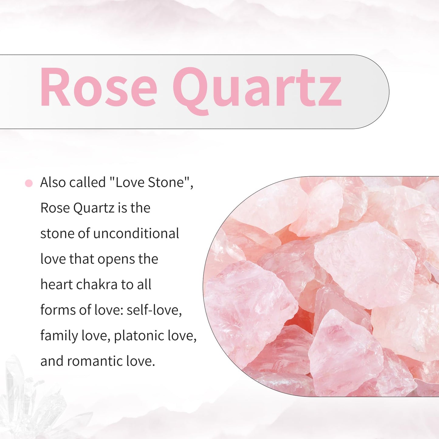 TUMBEELLUWA 2.2-2.4 Inches Natural Rose Quartz Crystal Ball with Wood Stand
