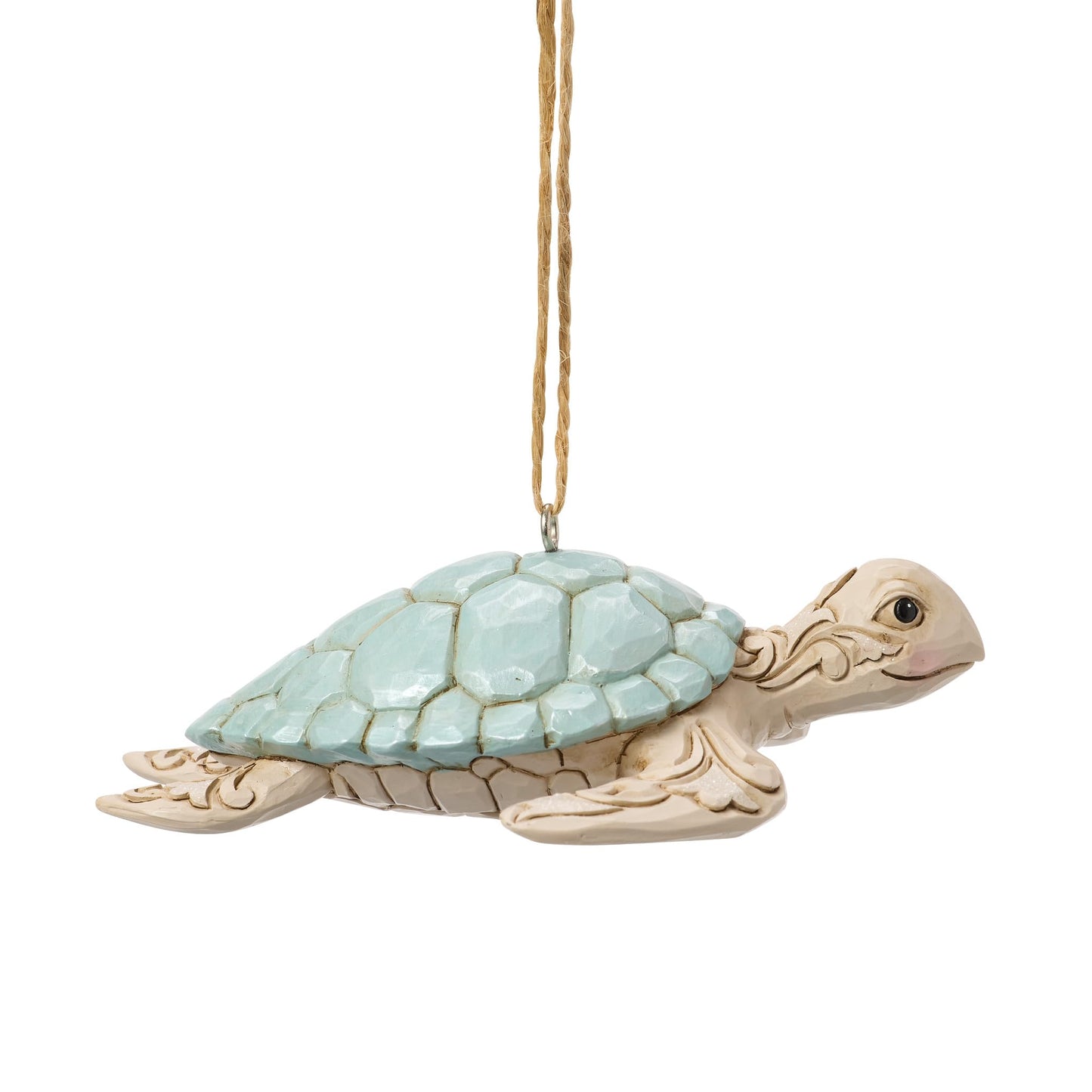 Enesco Jim Shore Heartwood Creek Coastal Sea Turtle Hanging Ornament, 1.25 Inch, Multicolor