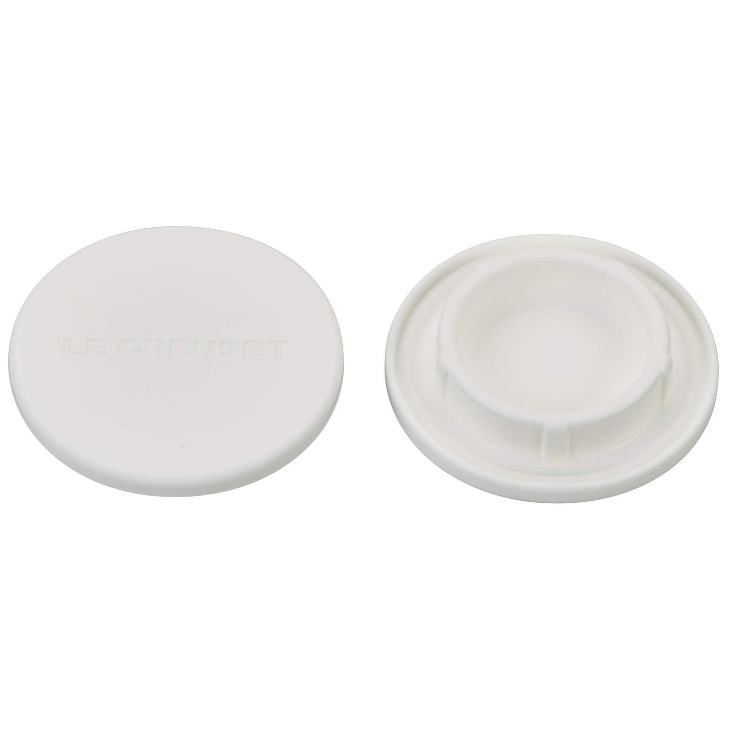 Le Creuset Silicone Mill Caps, 2 1/2", White
