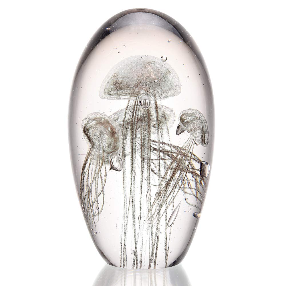 SPI Art Glass Gold Jellyfish Quartet