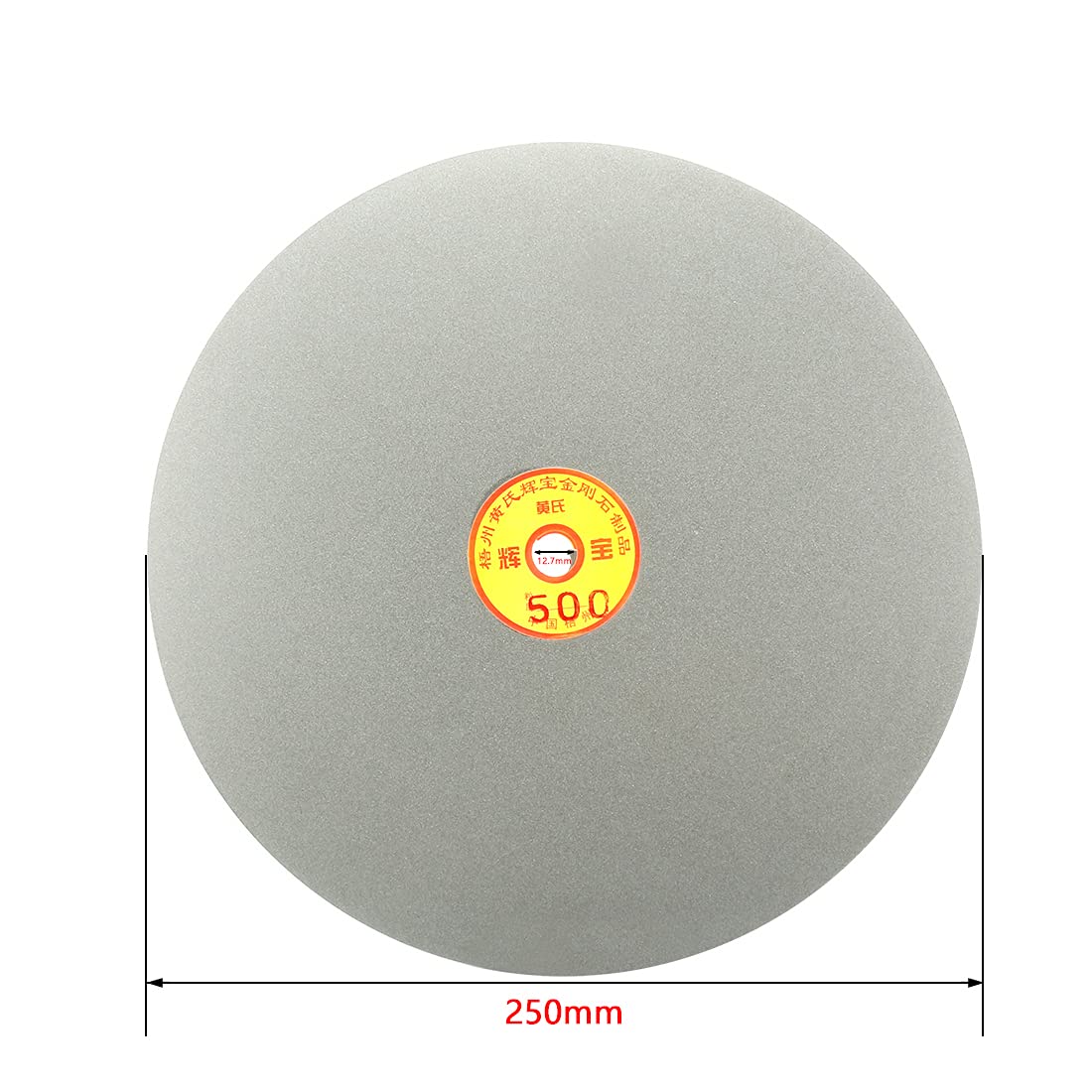 uxcell 250mm 10-inch Grit 500 Diamond Coated Flat Lap Disk Wheel Grinding Sanding Disc