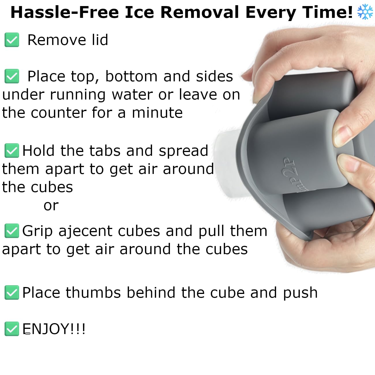 Large 2+ inch cylinder Ice Cubes for Tumblers, Stanley cup accessories, Silicone ice cube tray, makes solid slow melt cubes for cocktails, travel and sport water bottles, Whiskey, popsicles molds