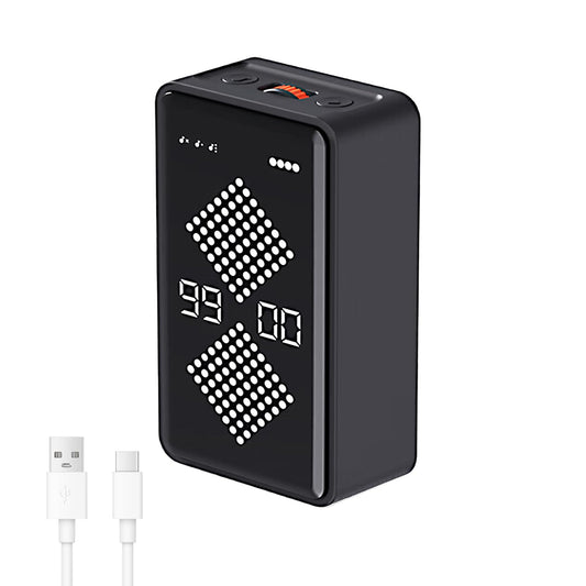 Gravity Sensing Digital Hourglass Timer,Magnetic Sand Visual Timer with 1-99 Min Adjustable Time,Large LED Display, Rechargeable,Volume/Mute Alarm for Classroom,Cooking,Kids,Study,Work,Kitchen (Black)