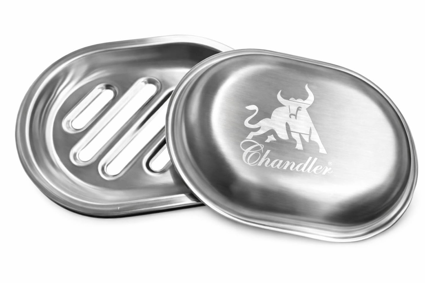 Chandler Stainless Steel Soap Dish for Shower & Bathroom Sink – Heavy Duty Metal Soap Holder, Hanging Soap Holder, Brushed Nickel Soap Dish with Drainage, Anti-Rust Stainless Steel Soap Bar Holder
