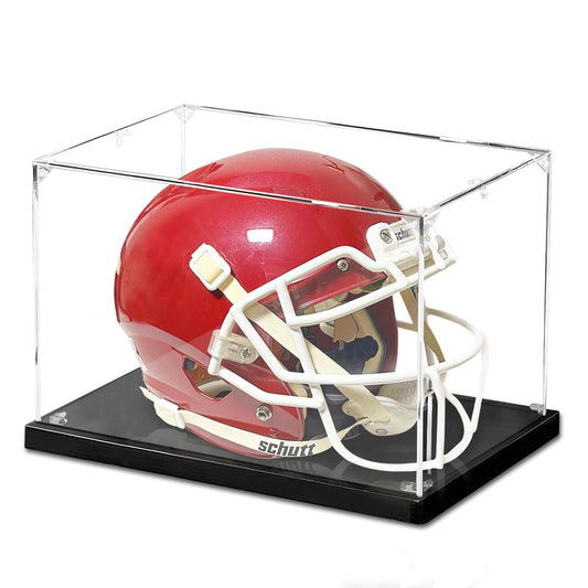 Football Helmet Display Case, Clear Acyrlc Helmet Case Display Case Full Size, UV Protection Case for Football Baseball Motorcycle Helmet, Sports Memorabilia Showcase