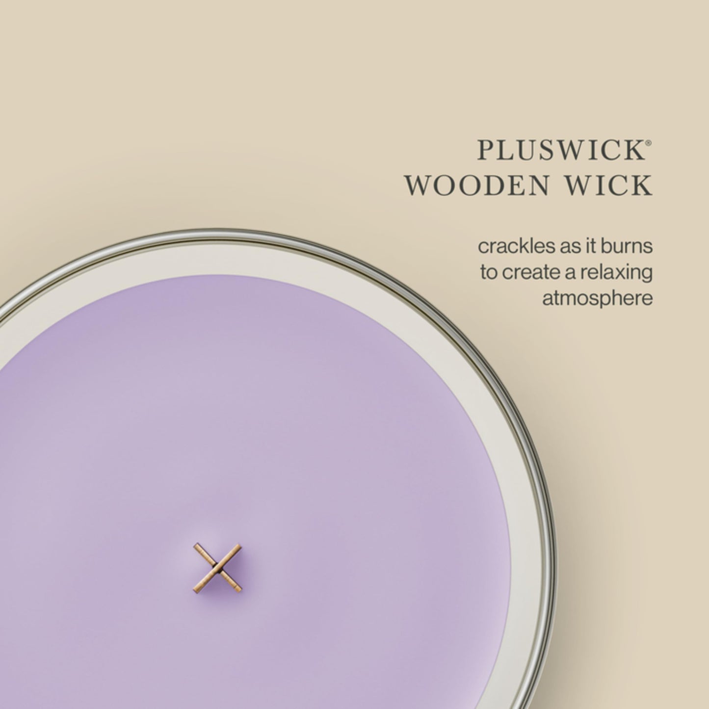 WoodWick Lavender Spa Gifts for Women and Men, 21.5 oz Large Hourglass Candle with Crackling Wick