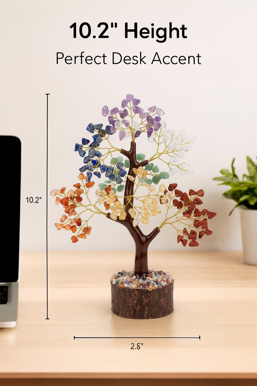 TrendSphere 7 Chakra Crystal Tree of Life – Handmade Healing Crystal Money Tree for Positive Energy, Wealth & Good Luck | Spiritual Home & Office Decor | Birthday Gifts for Women, Mom, Loved Ones