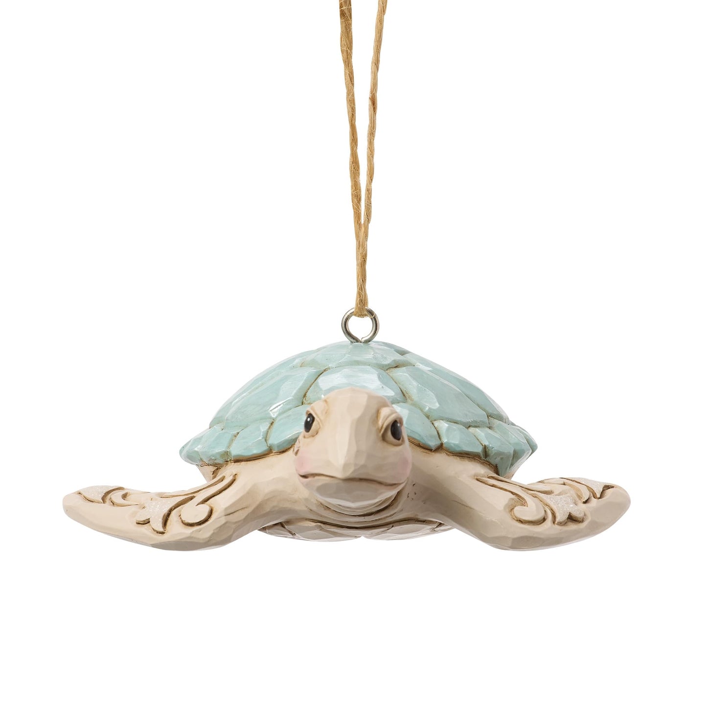 Enesco Jim Shore Heartwood Creek Coastal Sea Turtle Hanging Ornament, 1.25 Inch, Multicolor