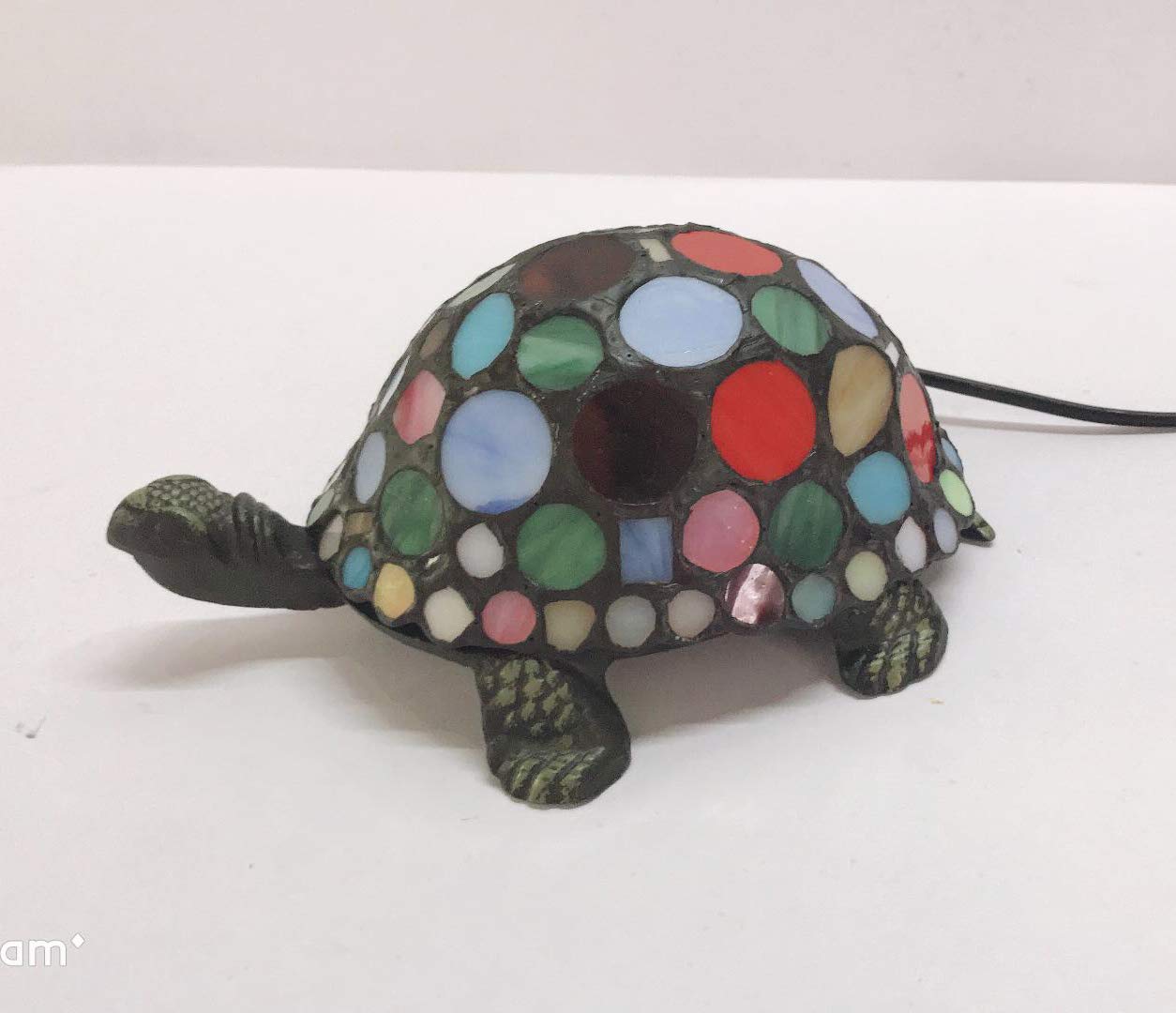 Stained Glass Animals Tortoise HMJ80011 Art Glass Children Room lamp Tiffany Glass Coffee Shop Small Lamps and Lanterns of Lamps and Lanterns