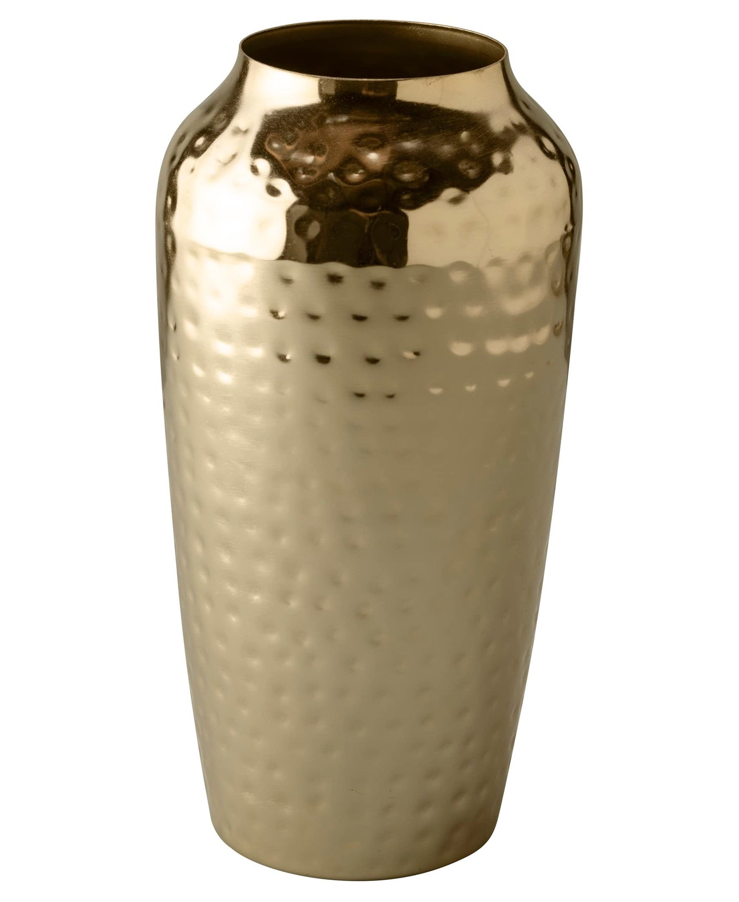 Decorative Hand Hammered Artisan Vase |Design Flower Vase | Living Room Décor | Modern Home | Table Centerpiece | Stylish Gift Box | Gold