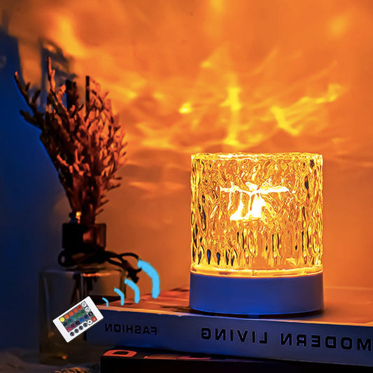 16 Colors Northern Lights Water Ripple Lamp, Ocean Wave Projector Light,Dimmable Water Effect Led Light,Ceiling Projector Lights for Bedroom Office Bar Party Living Room Christmas Gifts