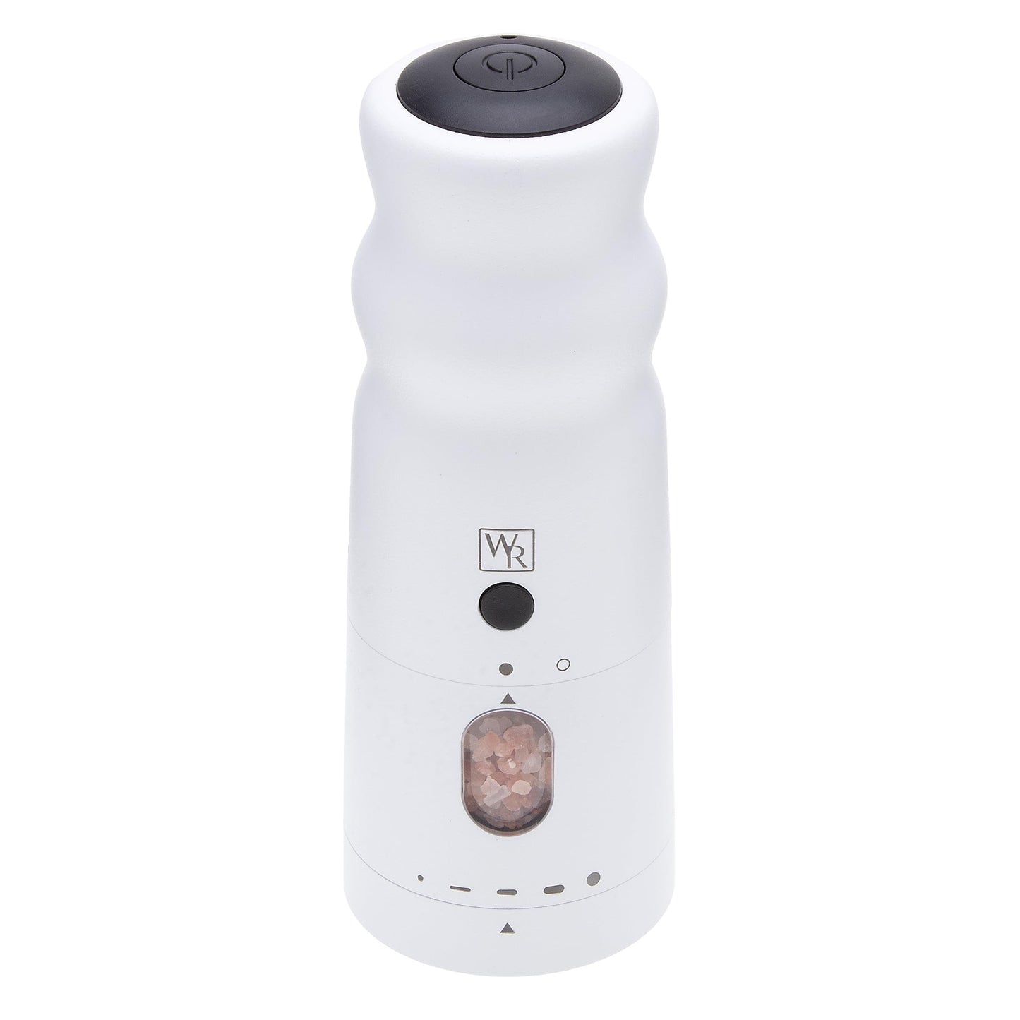 WHITE RAIN Salt Mill with LED Lights & Adjustable Coarseness, Aluminum Rechargeable Salt Grinder Refillable Heavy Duty Electric Himalayan Pink Salt Grinder, Kitchen Gadgets
