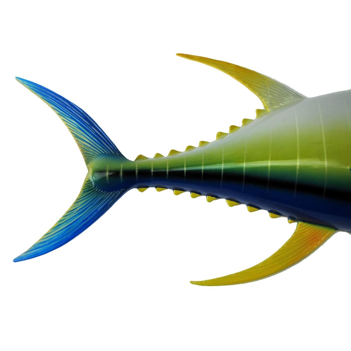 28" Yellowfin Tuna Saltwater Fish Wall Mount Trophy Taxidermy Hand Painted Hanging Plaque