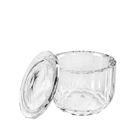 kitCom Crystal Candy Dish With Lid Hand-Cut Home Decorative Jewelry Box Candy Jar W 3.9" x H 3.5", Comes With Gift Box