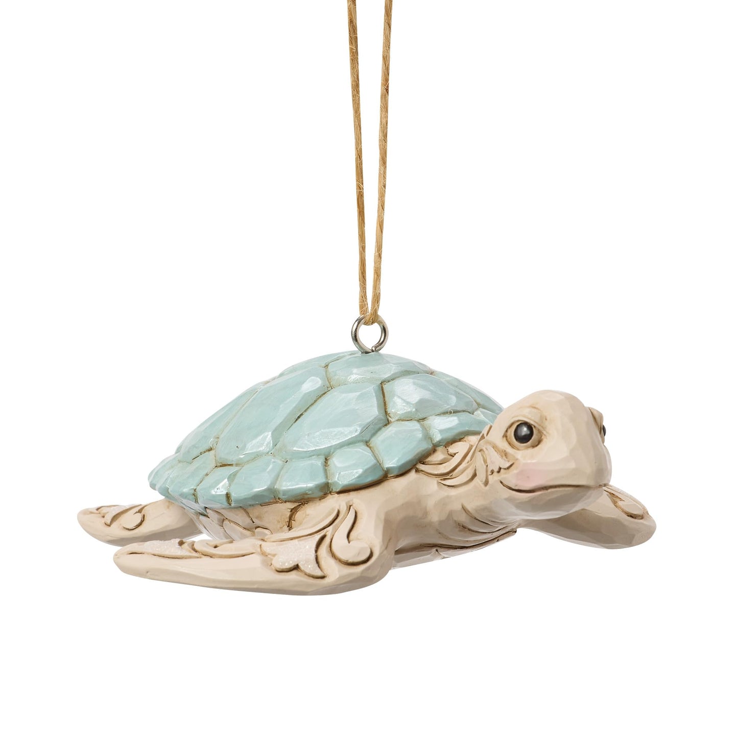 Enesco Jim Shore Heartwood Creek Coastal Sea Turtle Hanging Ornament, 1.25 Inch, Multicolor