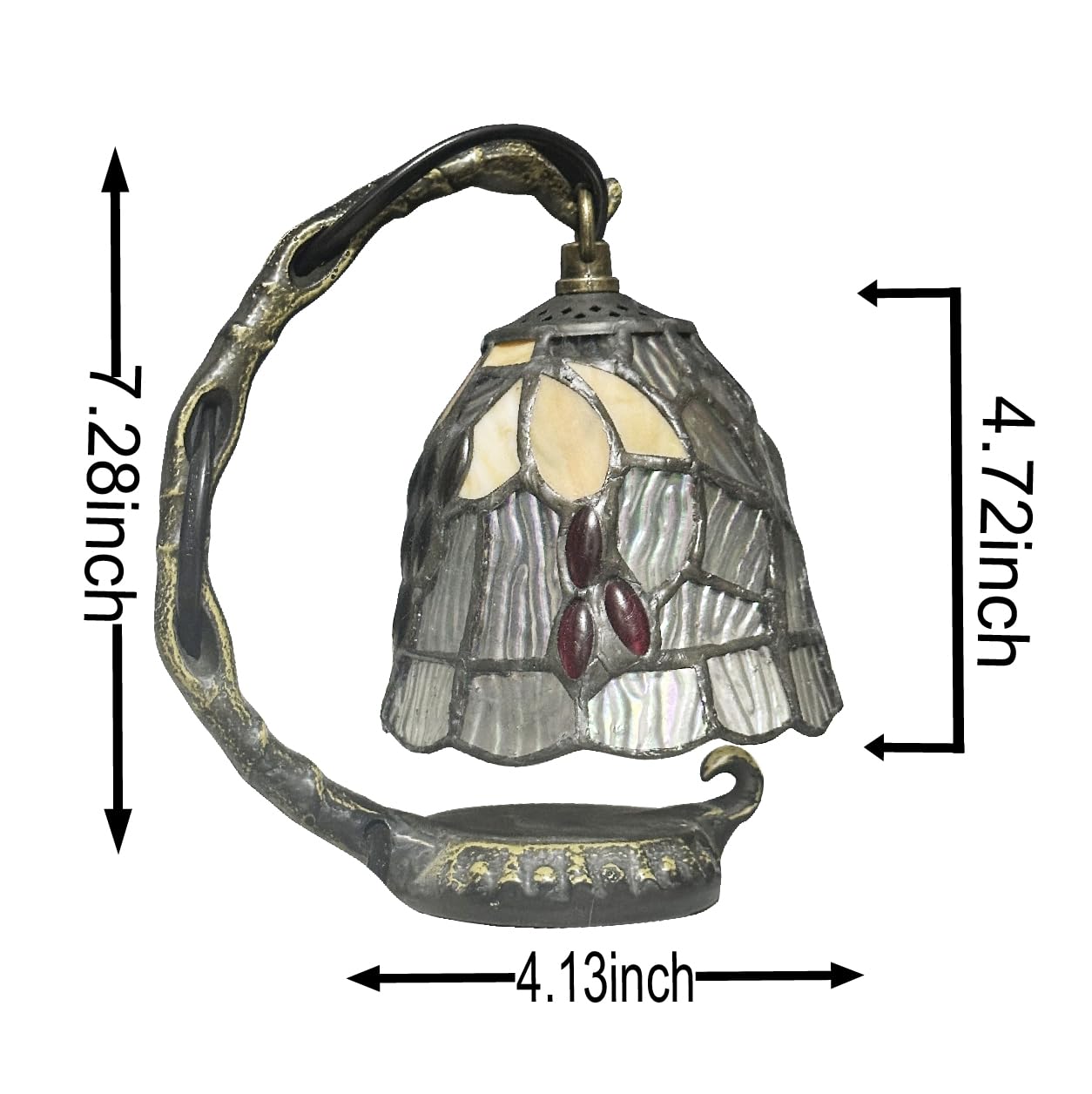 WKINGDIY Stained Glass Grape Table lamp.WKD1010
