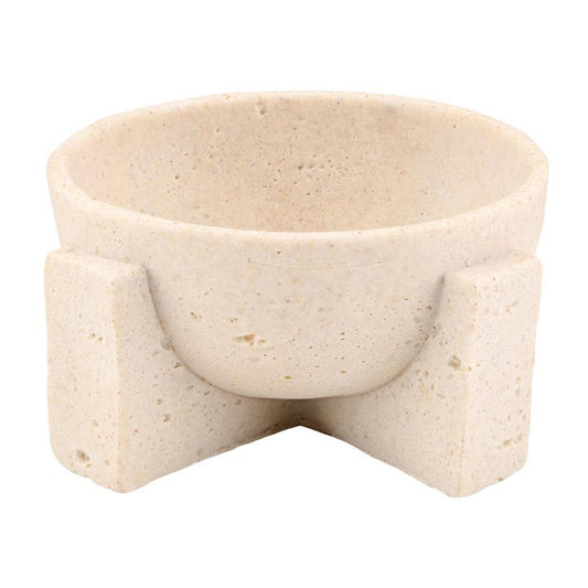 47th & Main Decorative Textured Resin Bowl, 5" Diameter x 2.5" Tall, Natural