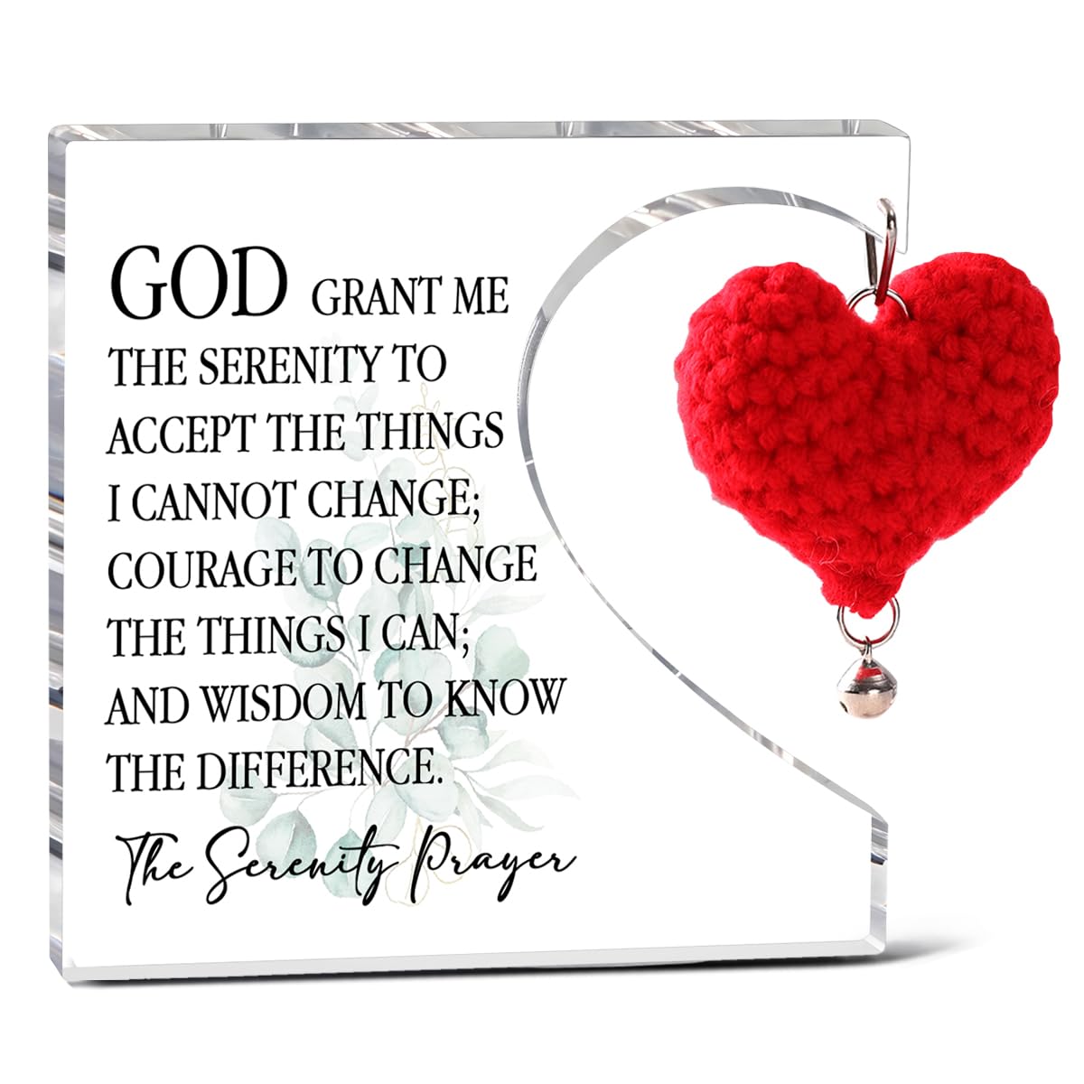 Christian Gifts For Women, God Grant Me The Serenity to Bible Verse Acrylic Plaque Desk Decor, Inspirational Relegious Spiritual Gifts For Christian