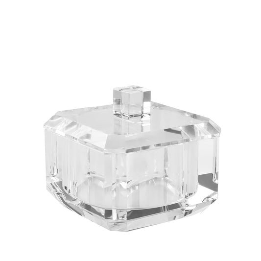 kitCom Crystal Candy Dish with Lid Hand-Cut Home Decorative Jewelry Box Candy Jar W 4" x H 3.5", Comes With Gifed Box