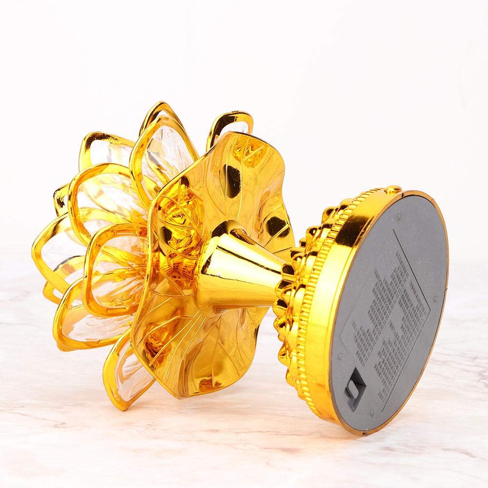 Buddha Machine, LED Lotus Lamp Buddha Lamp Prayer Machine Prayer Machine with 36 Songs (Without Battery)