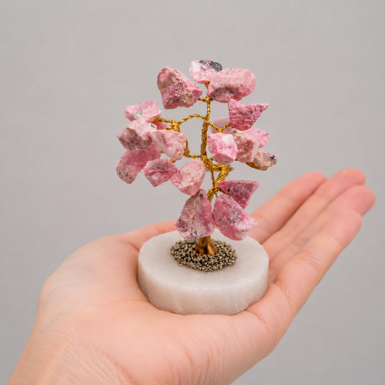 2.5" Stonebase Tree Rhodonite