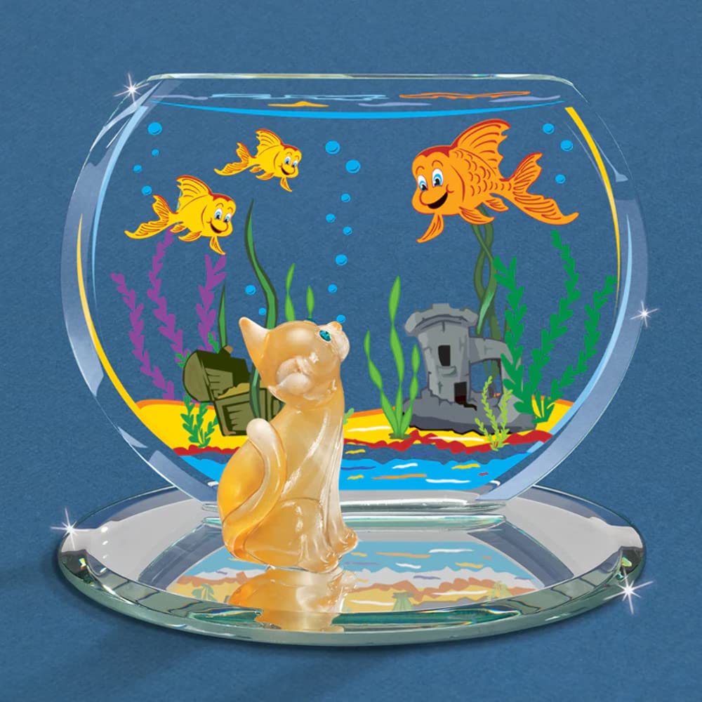 Glass Baron Cat & Fish Bowl
