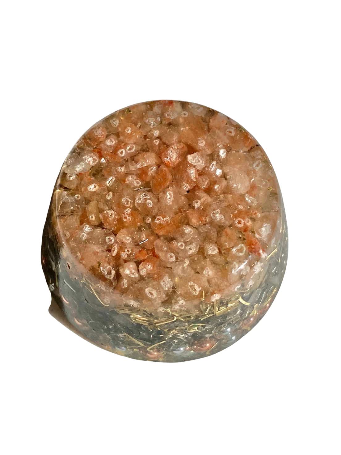 Himalayan Pink Salt Single Crystal Small Tower Buster Orgone Generator Energy Accumulator PERFECT GIFTING TOOL! Orgonite Many Beautiful Ingredients!(Salt Himalayan Pink)