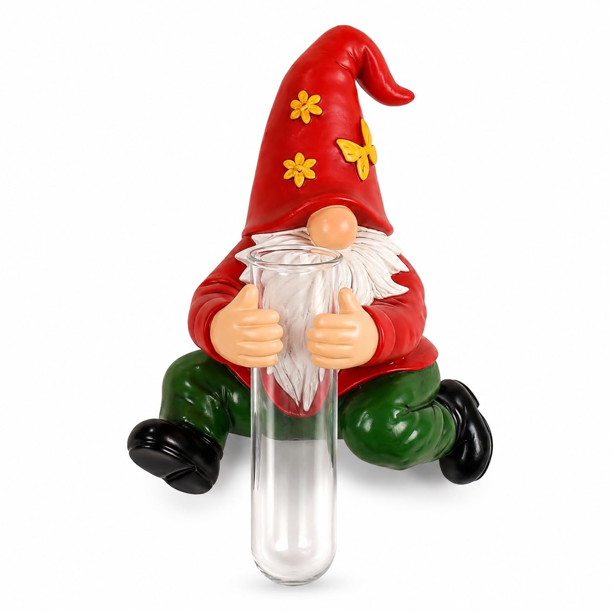 XYQXYQ Wall Gnome Statue-Unique Wall Growers Sculpture,Cute Gnome Vase,Outdoor Tree Decorations,Patio Yard Lawn Porch Decor,Garden Ornament Gift