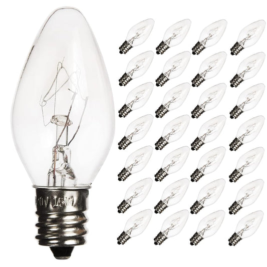 OHLGT 28 Pack Salt Lamp Light Bulbs 15 Watt, Himalayan Salt Lamp Original Replacement Bulbs E12 Socket Long Lasting Incandescent Bulbs Warm Light