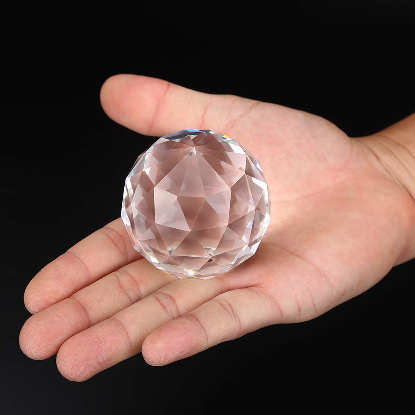 Crystal Glass Ball Prisms - Clear Crystal Sphere Decorative Balls for Home (60MM/2.36in)