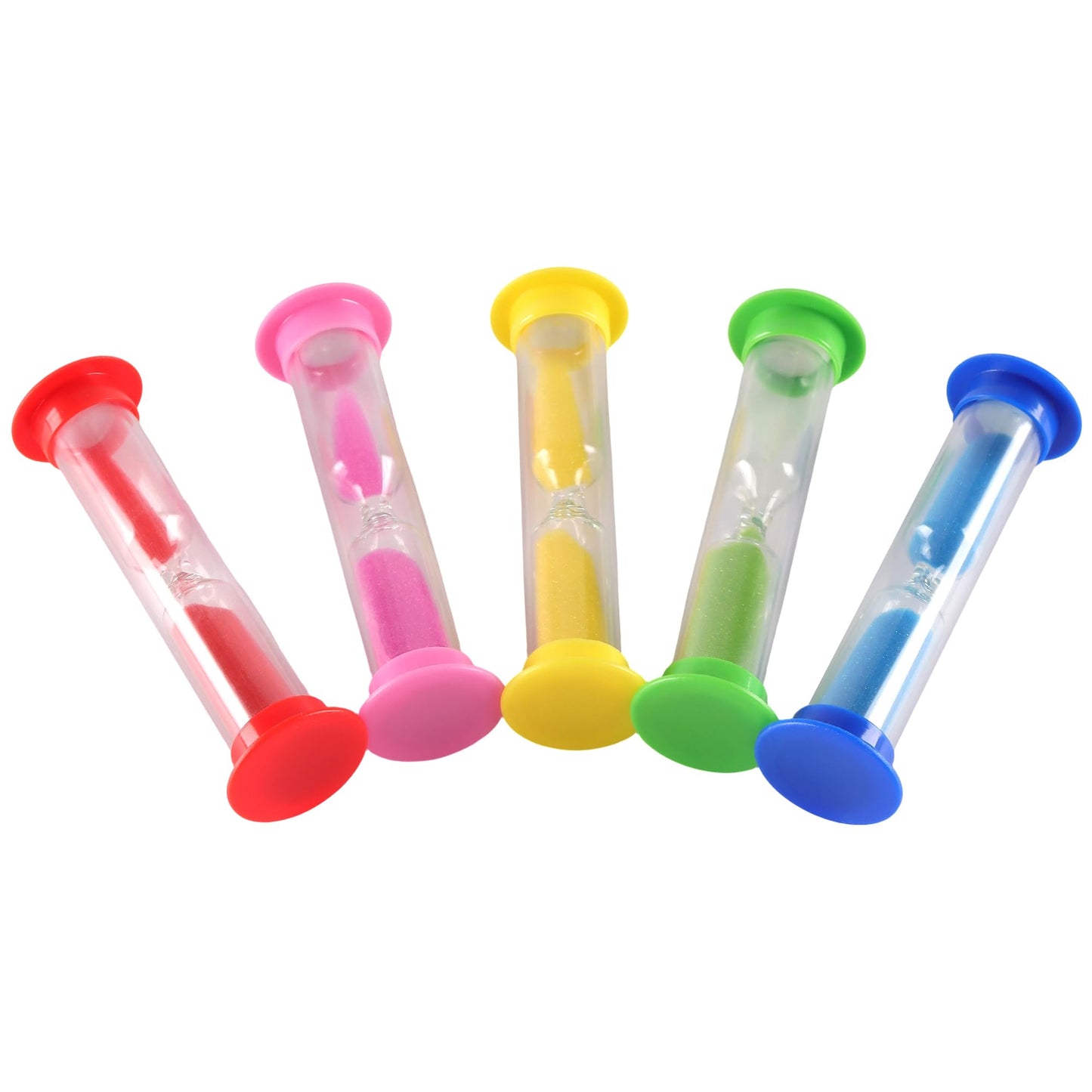 YAUFWUA 60 Pack 1 Minute Sand Timer, Mini Hourglass Timer Bulk 5 Colors One Minute Sand Timers for Classroom,School Prize Party Favors