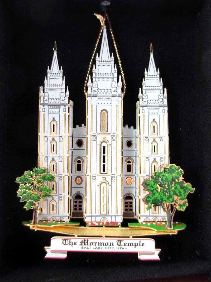NATION'S TREASURES Mormon Temple Christmas Ornament Salt Lake City Utah Souvenir Gift