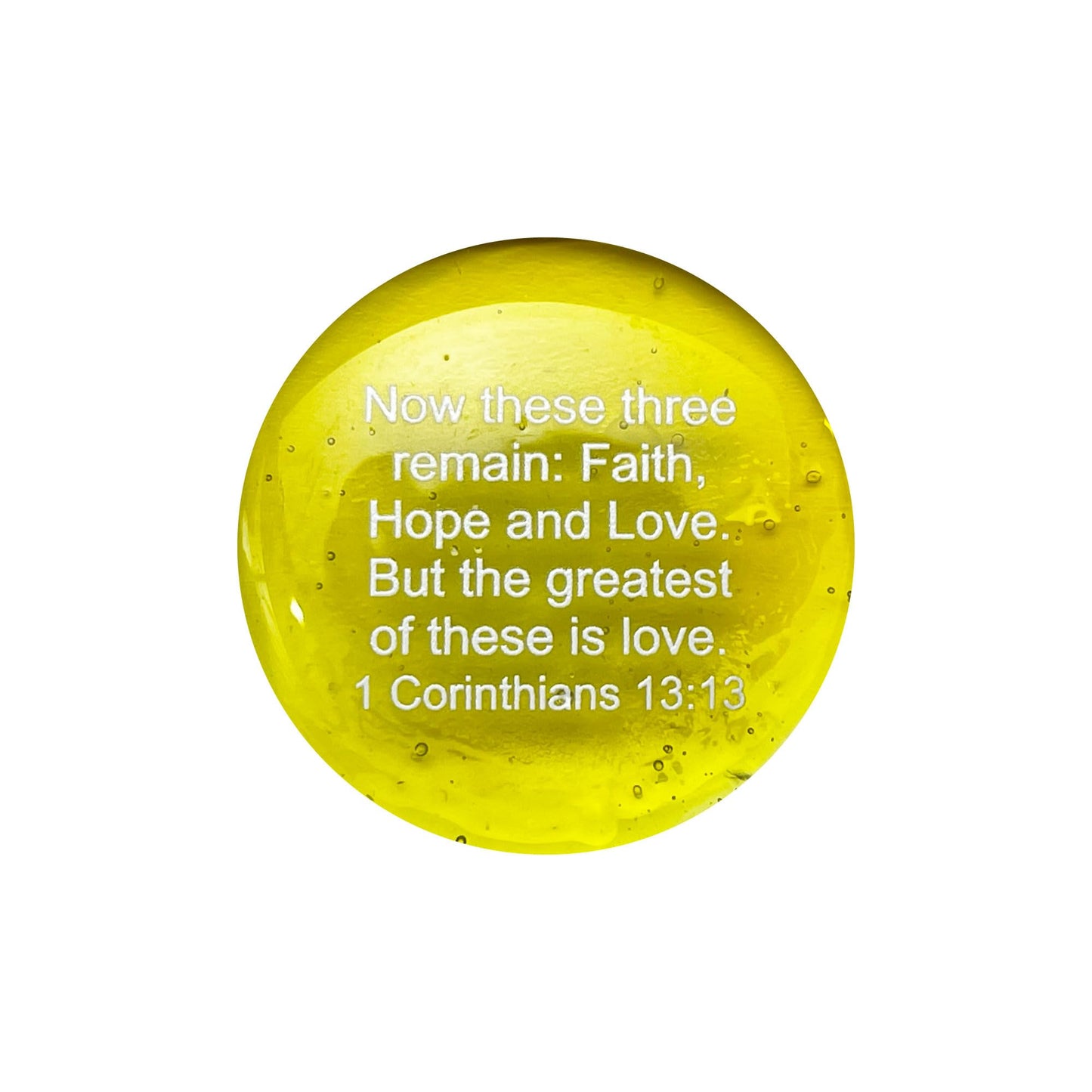 Lifeforce Glass Scripture Glass Stones, Six of Your Favorite Inspiring Bible Verses on Translucent and Opaque Rocks Set IV