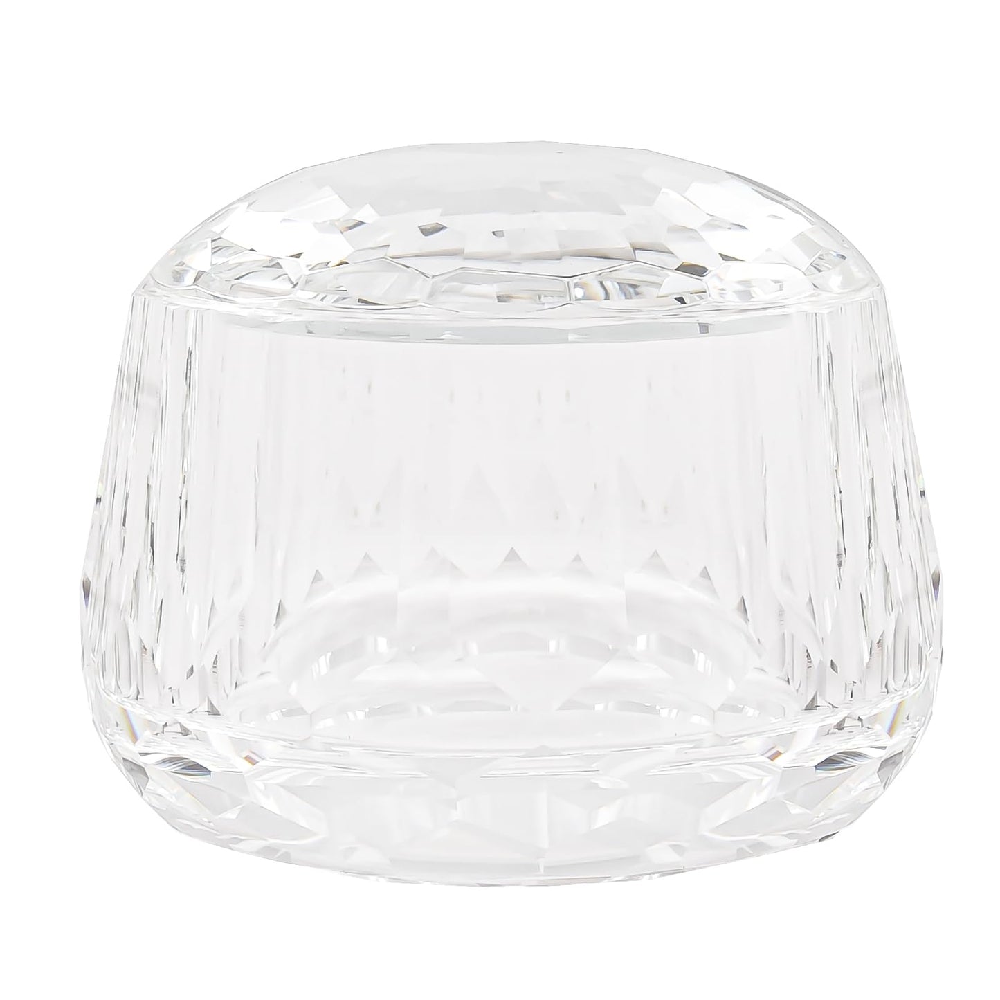 Marvala Crystal Makeup Storage Jars with Lids, Clear Candy Containers, Airtight Cosmetic & Dessert Organizer Set, Elegant Gift Box Home Bathroom Kitchen Decor